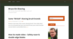 Desktop Screenshot of bruceonshaving.com