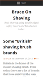 Mobile Screenshot of bruceonshaving.com