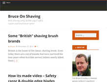 Tablet Screenshot of bruceonshaving.com